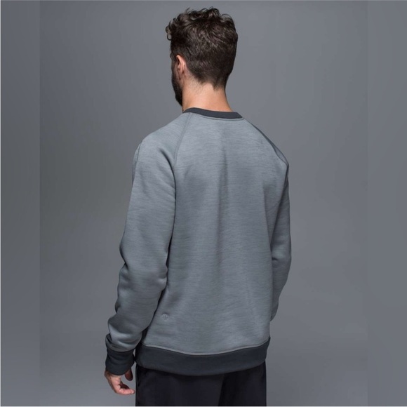 Lululemon Mens Revolution Crew Performance Stretch Pullover Grey Size L - Picture 3 of 15